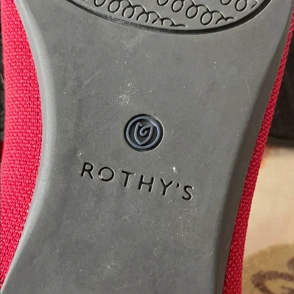 Rothy's Women's Scarlet Red Pointed Flats - Picture 7 of 10